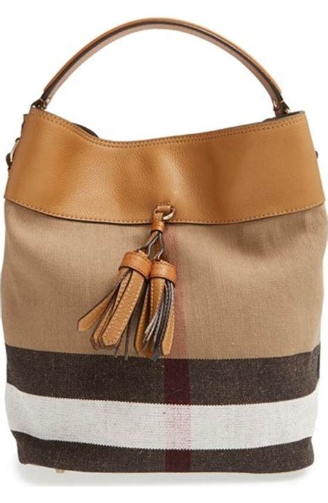 burberry medium ashby check print bucket bag|burberry purses for women.